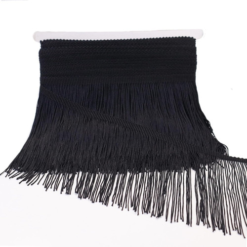 Black fringe trim - fringe, 5